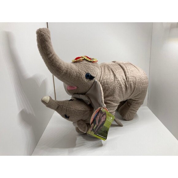 Ringling Bros Plush Elephant Mom & Baby – Circus Toy w/ Tags – Vintage Collectib - Picture 1 of 12